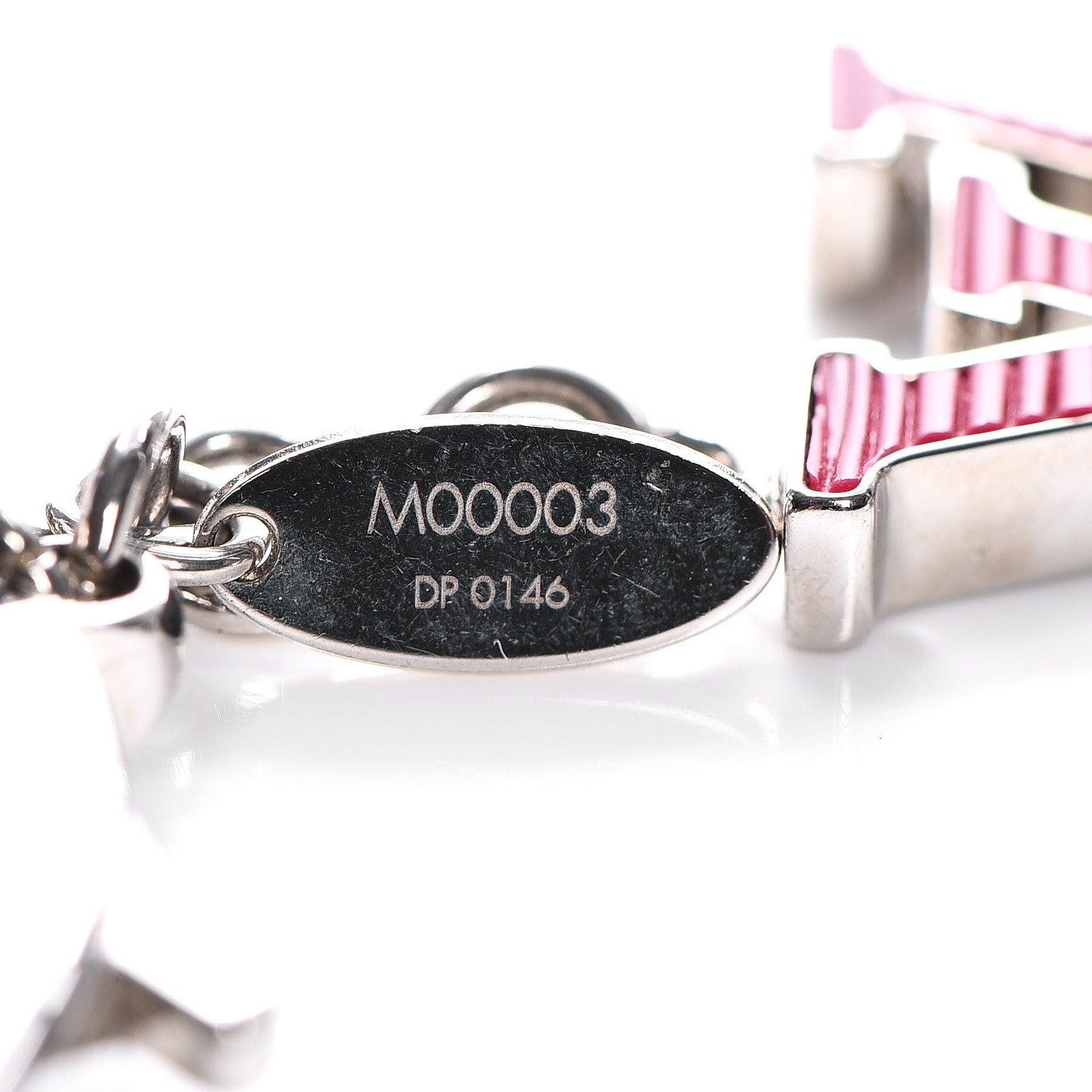 Louis Vuitton Fleur d'Epi Bag Charm BB Pink 4 of 4