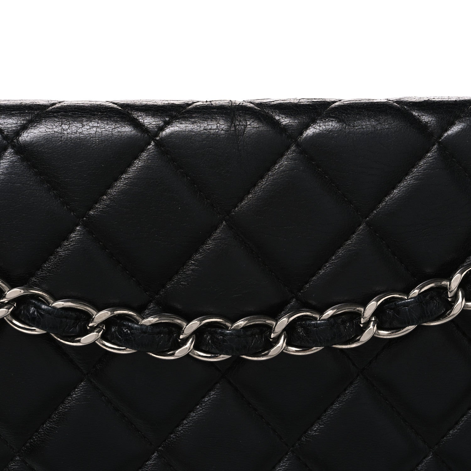 Chanel Lambskin Quilted Maxi Double Flap Black 8 of 11