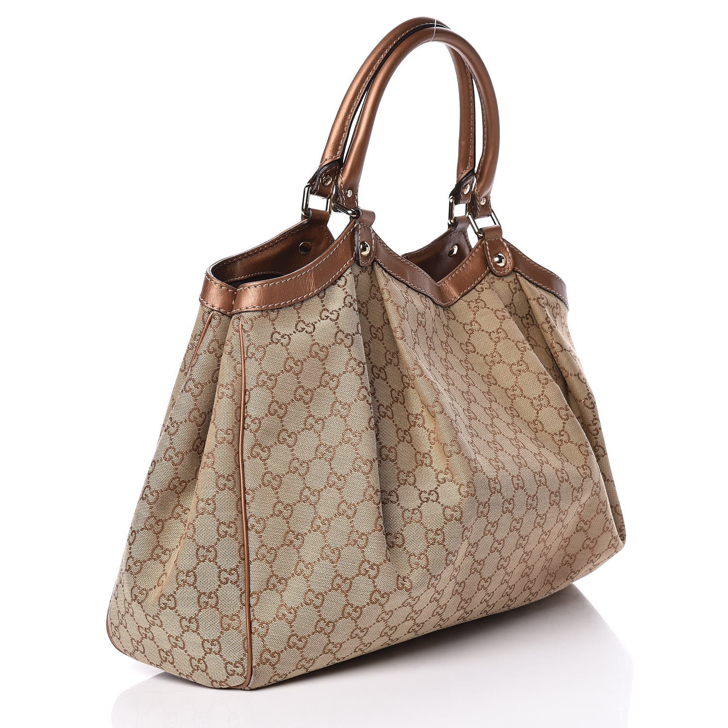 Gucci Monogram Large Sukey Tote Bronze 3 of 16