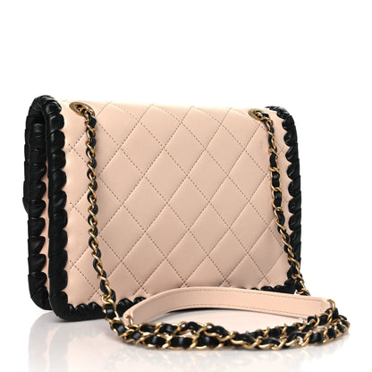 Chanel Braided Calfskin My Own Frame Flap Light Beige Black 3 of 10