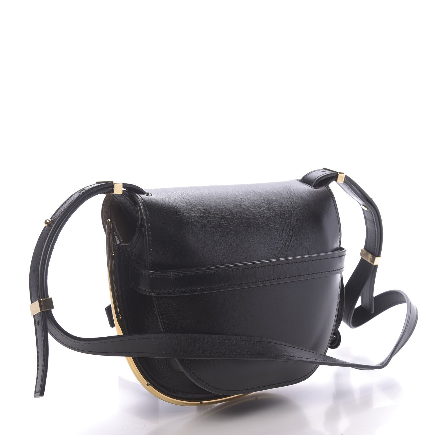 Loewe Calfskin Small Metal Gate Crossbody Bag Black 3 of 9