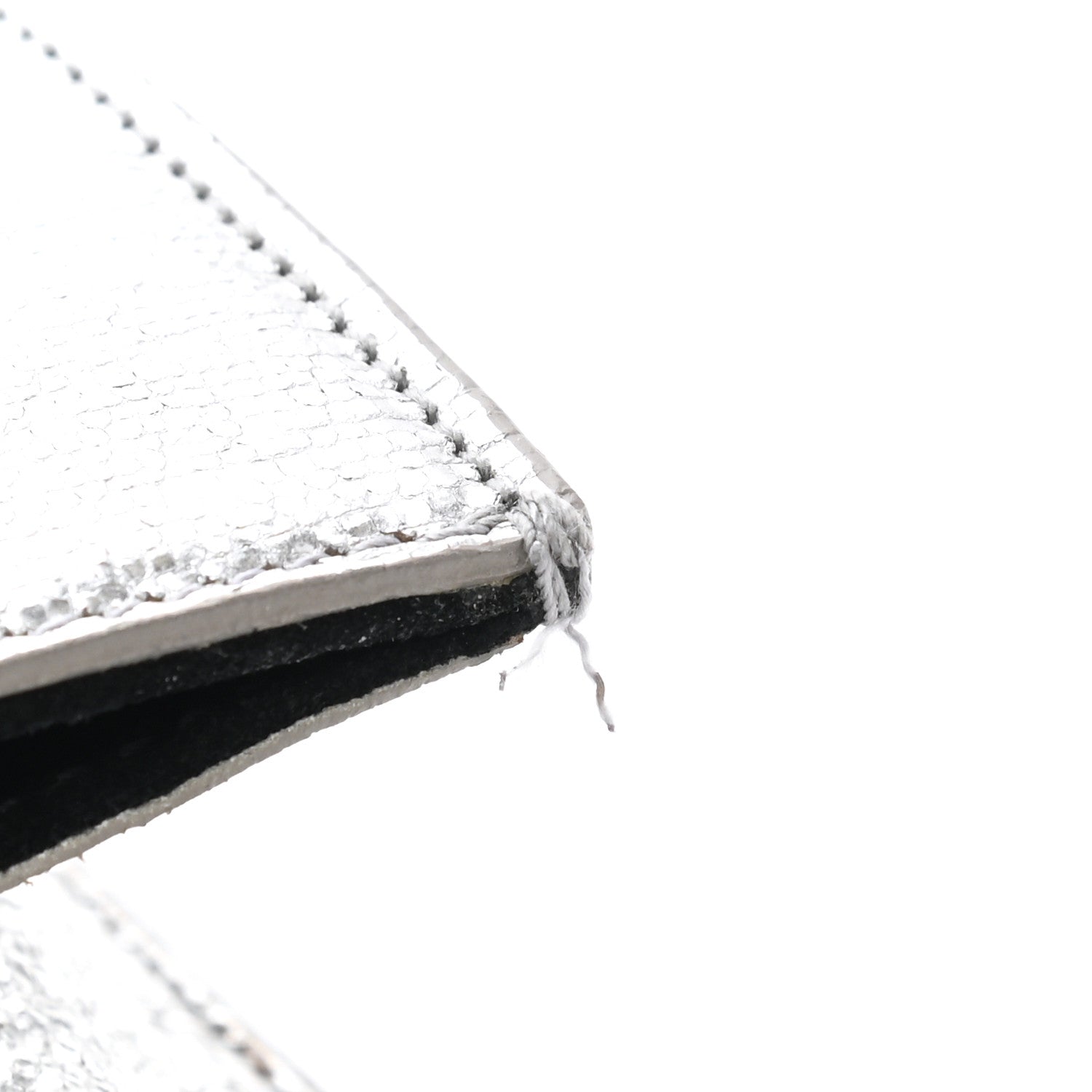 Saint Laurent Textured Metallic Calfskin Classic Monogram Cassandre Clutch Silver 8 of 9