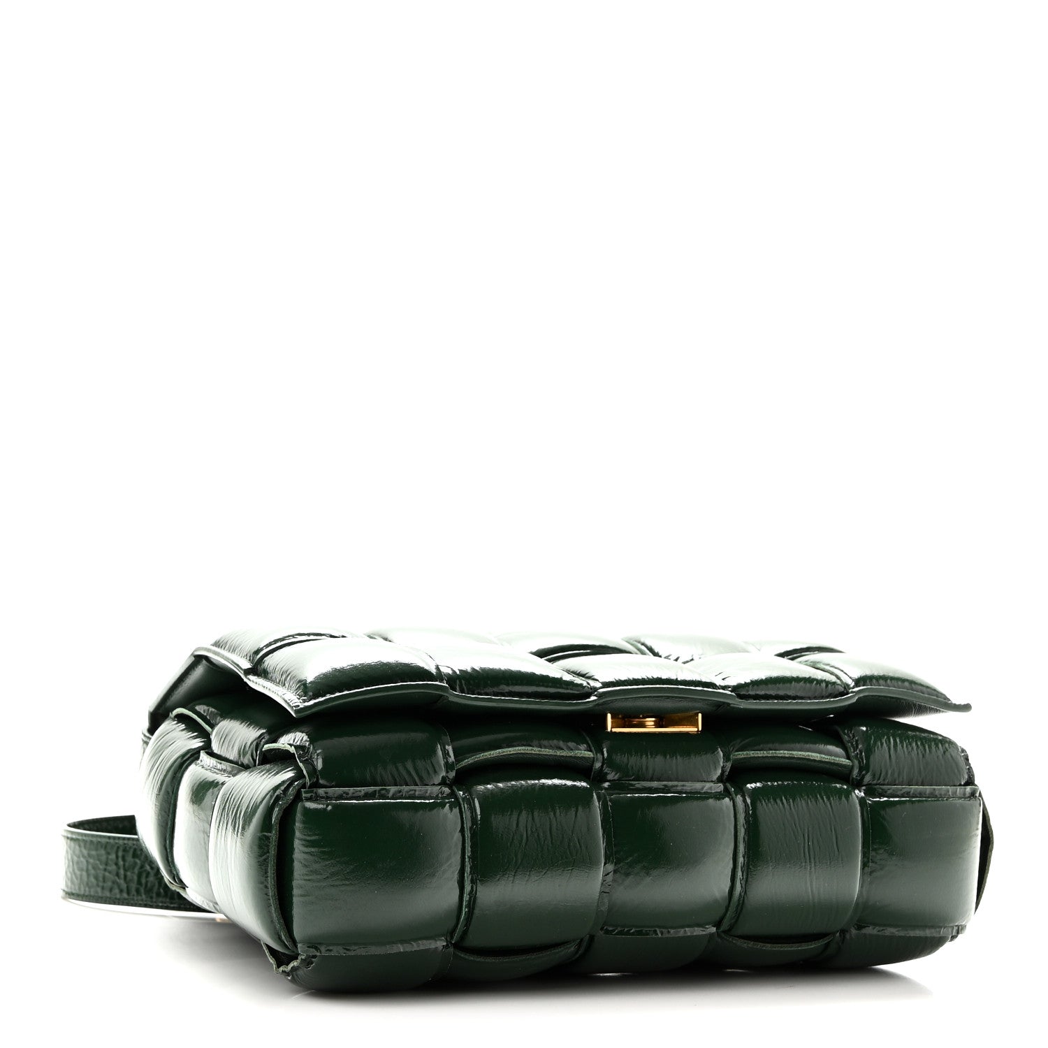 Bottega Veneta Textured Deerskin Maxi Intrecciato Padded Cassette Crossbody Bag Raintree 4 of 10