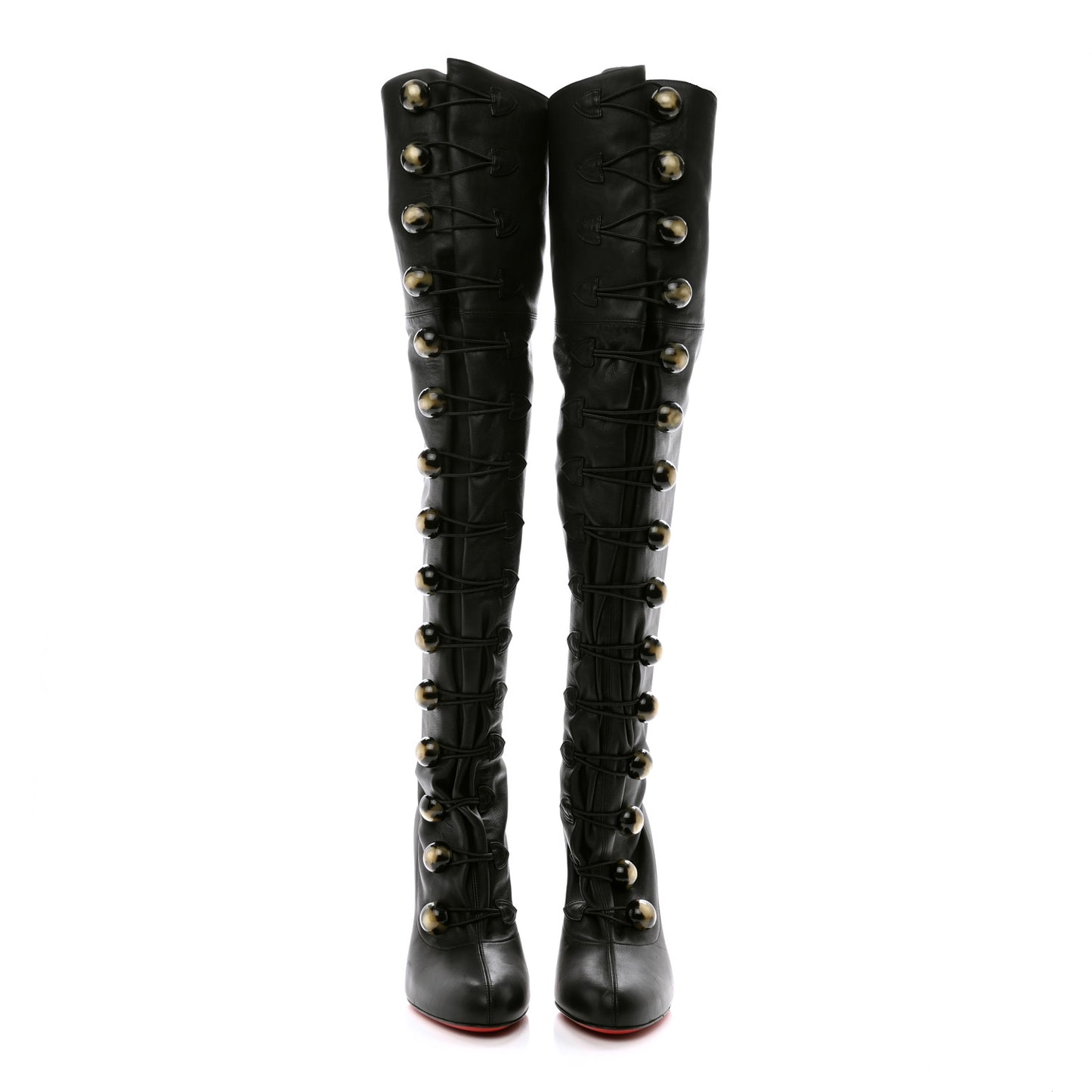 Nappa So Frenchissima 100 Knee High Boots 39 Black