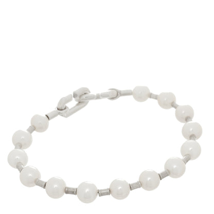 Tiffany Sterling Silver Freshwater Cultured Pearl 7-8mm HardWear Bracelet 2 of 3