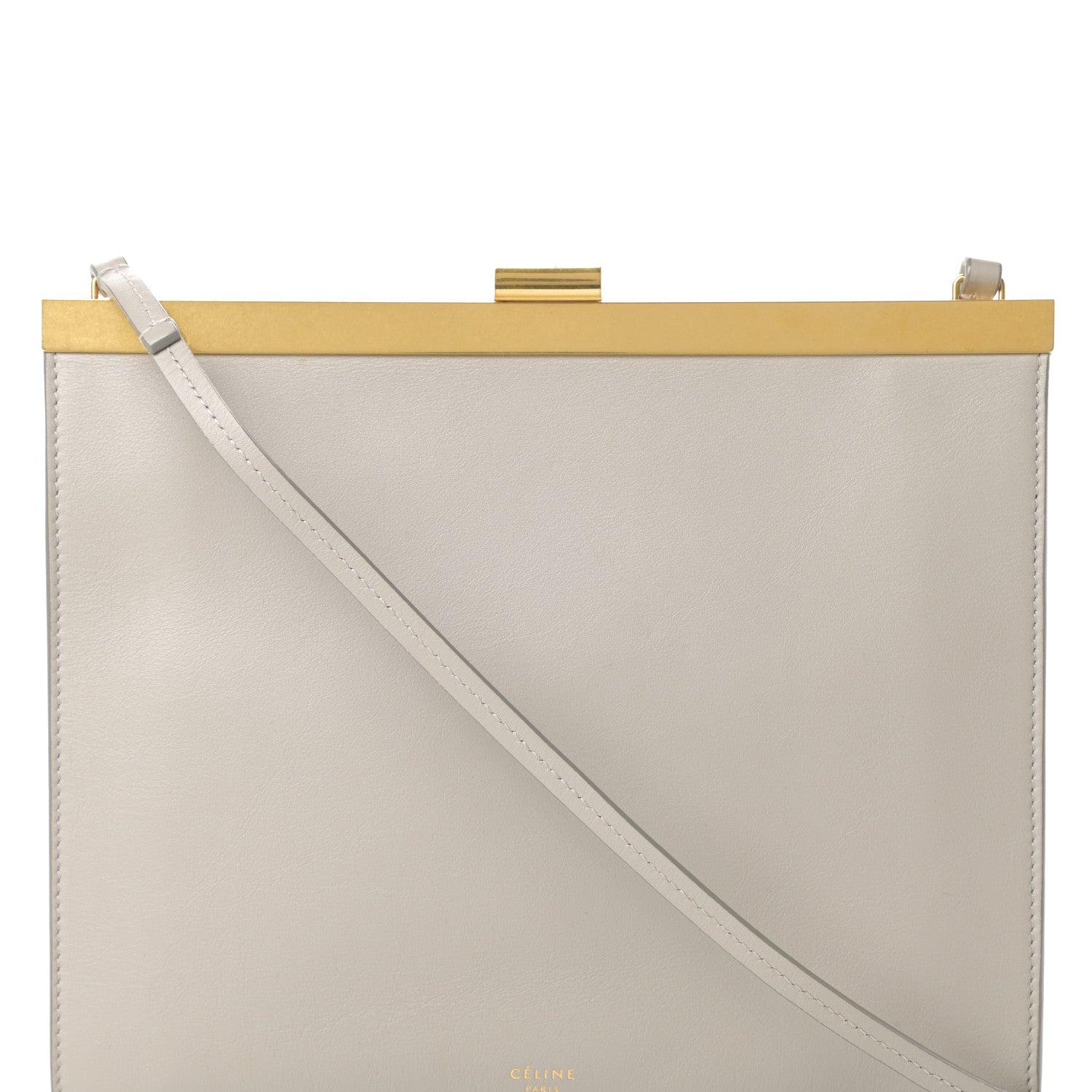 Celine Smooth Calfskin Mini Clasp Bag Beige 8 of 12