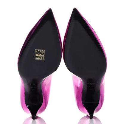 Saint Laurent Metallic Calfskin Kiki 55 Pumps 40 Fuchsia 7 of 11