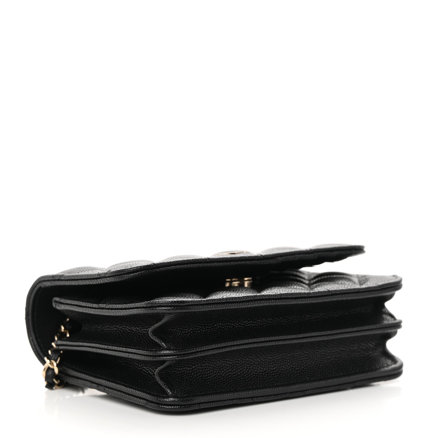 Chanel Caviar Quilted Mini Wallet On Chain WOC Black 4 of 11