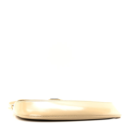 Prada Spazzolato Cleo Flap Shoulder Bag Deserto 4 of 9