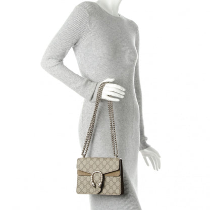 Gucci GG Supreme Monogram Mini Dionysus Shoulder Bag Taupe 2 of 7