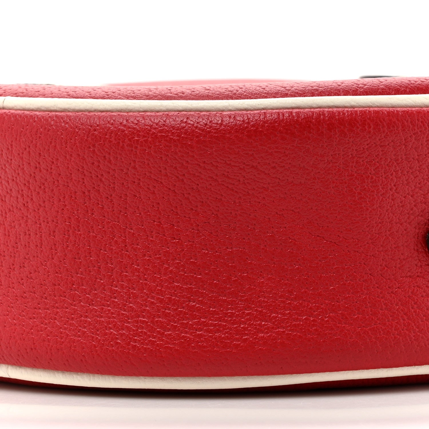 Gucci X ADIDAS Calfskin Small Ophidia Round Shoulder Bag White Red 9 of 10