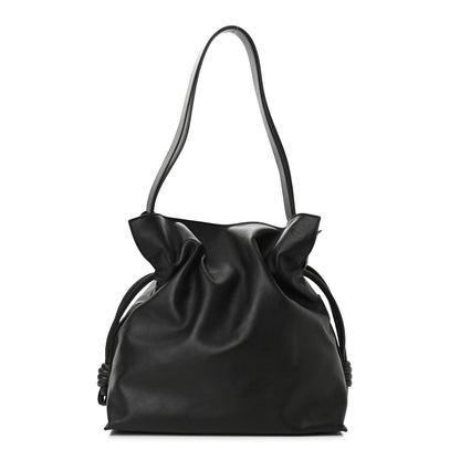 Loewe Calfskin Flamenco Knot Bag Black 1 of 9