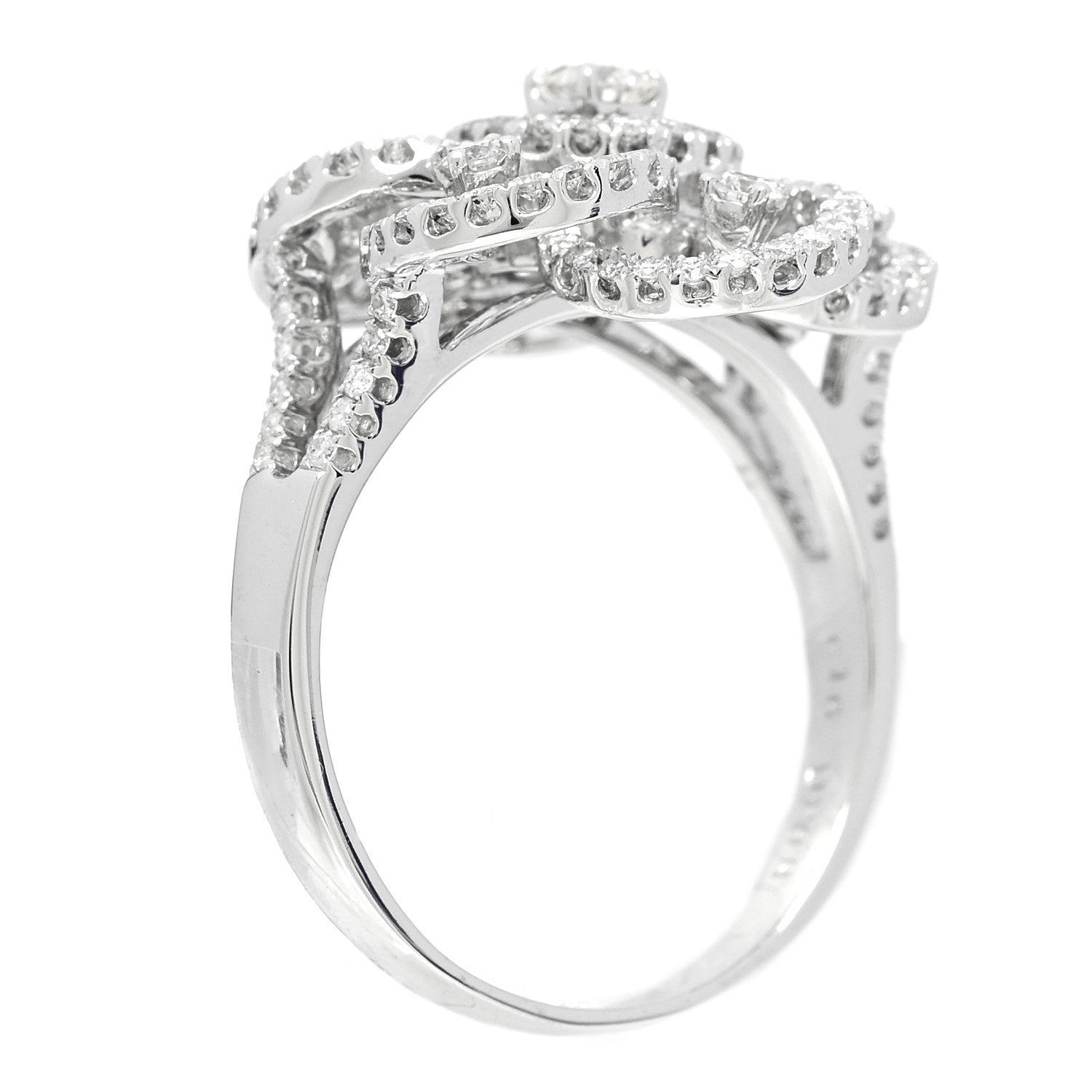 Parker & West by FASHIONPHILE 18K White Gold Diamond 1.24ctw Flower Ring 59 8.75 6 of 10