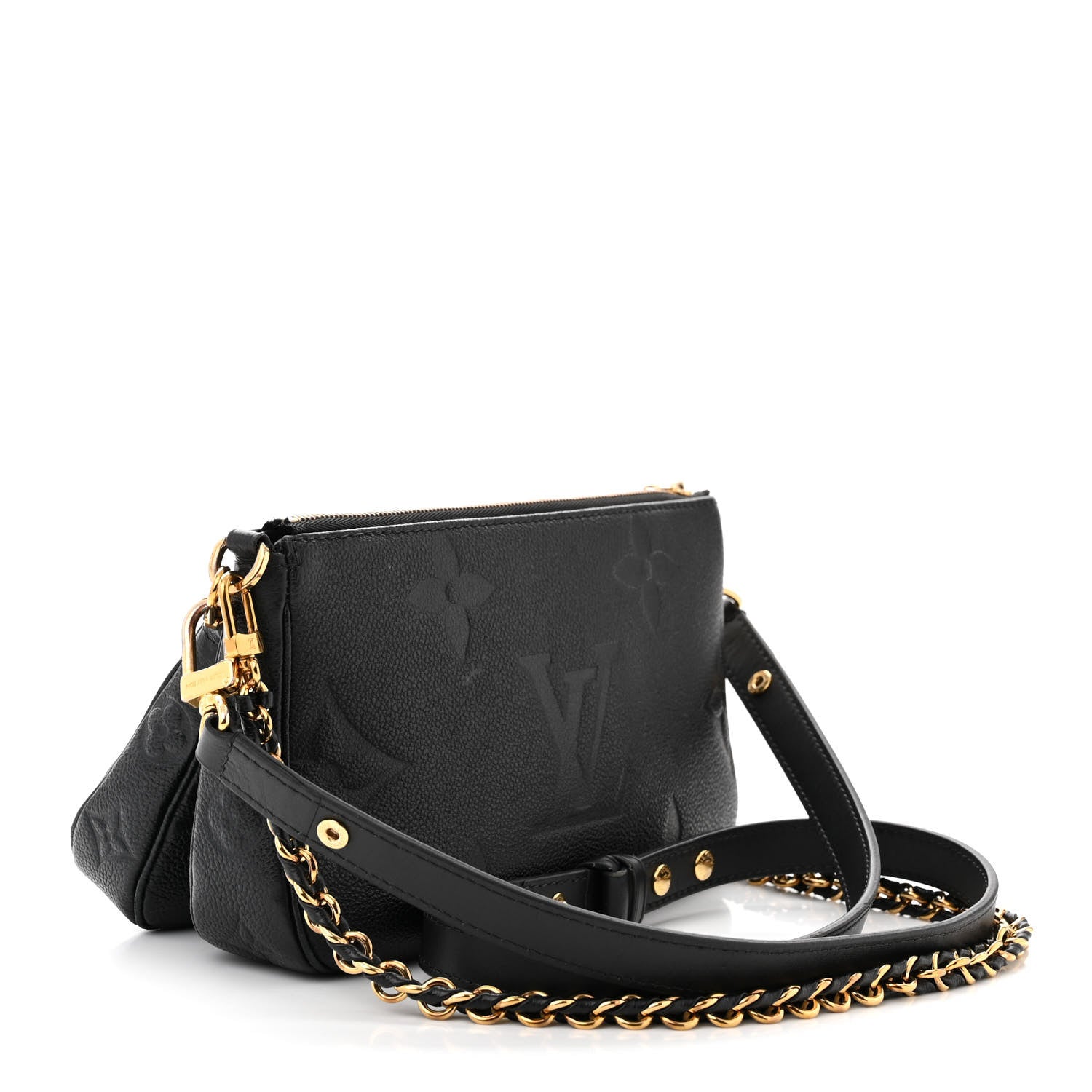 Louis Vuitton Empreinte Monogram Giant Multi Pochette Accessories Black 3 of 12