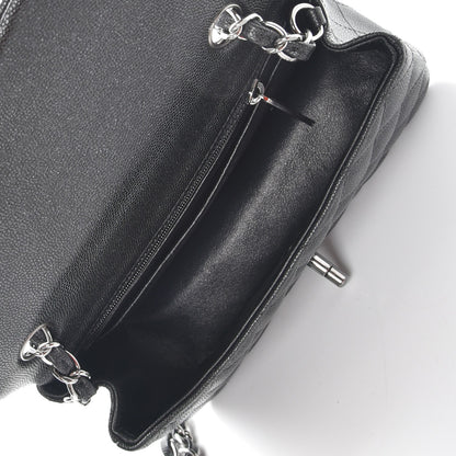 Chanel Iridescent Caviar Quilted Mini Rectangular Flap Black 5 of 8