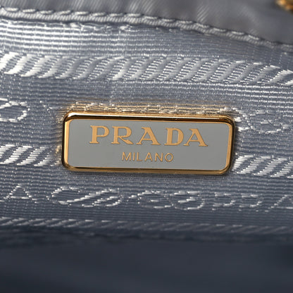 Prada Re-Nylon Saffiano Duet Bucket Crossbody Bag Fiordaliso 6 of 9