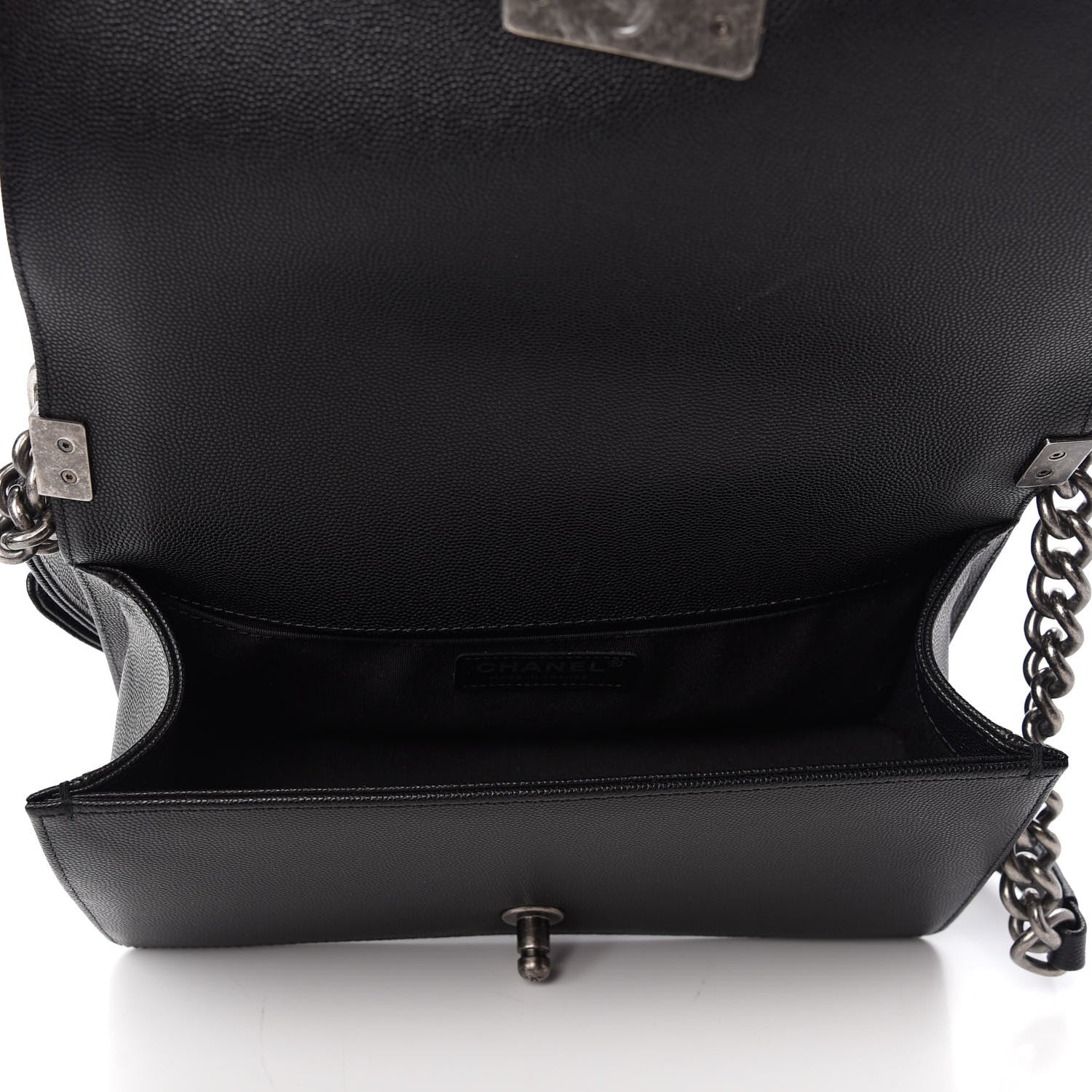 Chanel Caviar Quilted Medium Boy Flap Black 5 of 10
