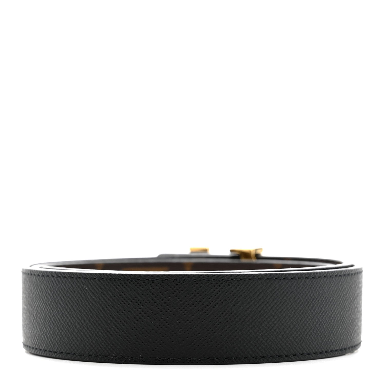 Louis Vuitton Calfskin Monogram 30mm LV Initiales Reversible Belt 85 34 Black 4 of 6