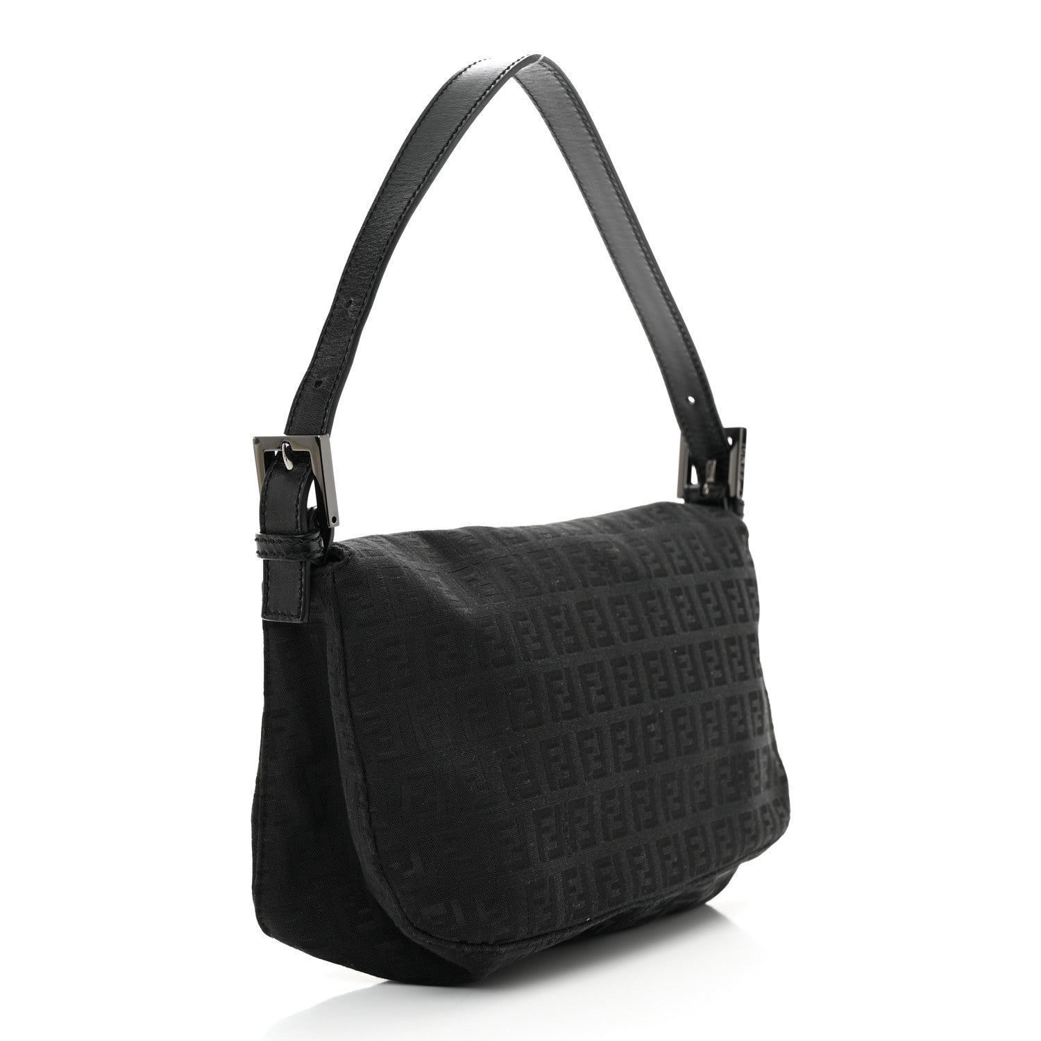 Fendi Zucchino Baguette Black 3 of 9