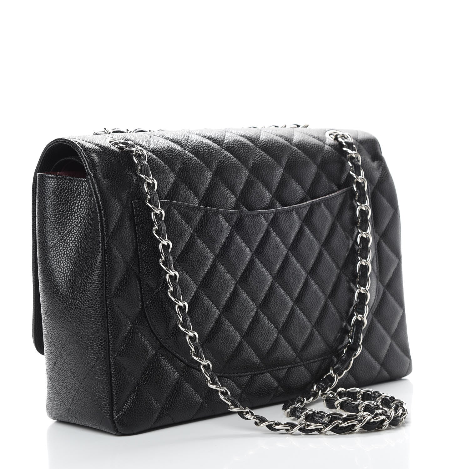 Chanel Caviar Quilted Maxi Double Flap Black 4 of 13