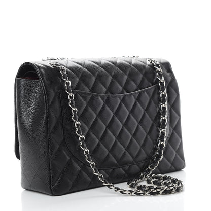Chanel Caviar Quilted Maxi Double Flap Black 4 of 13