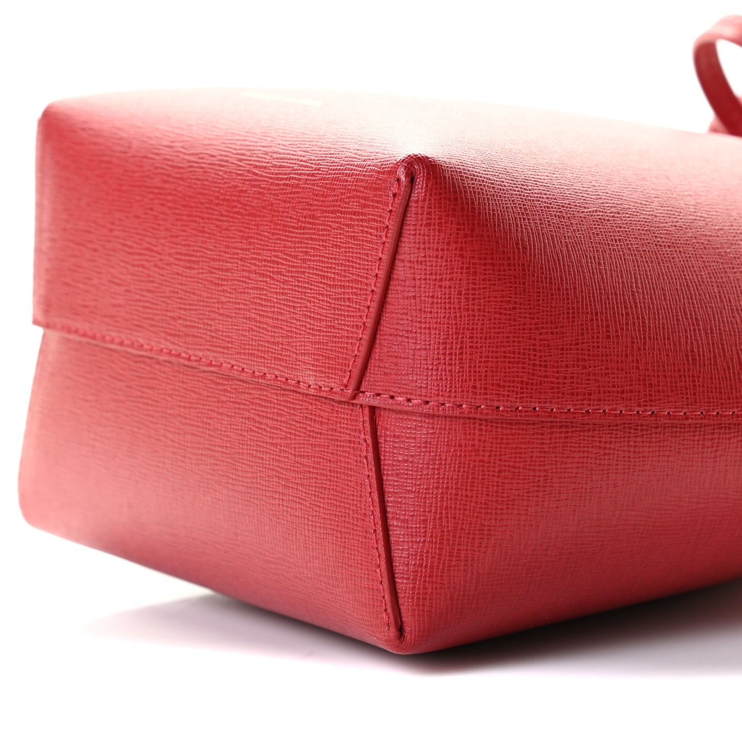 Saffiano Mini Mini Bucket Bag Flamma