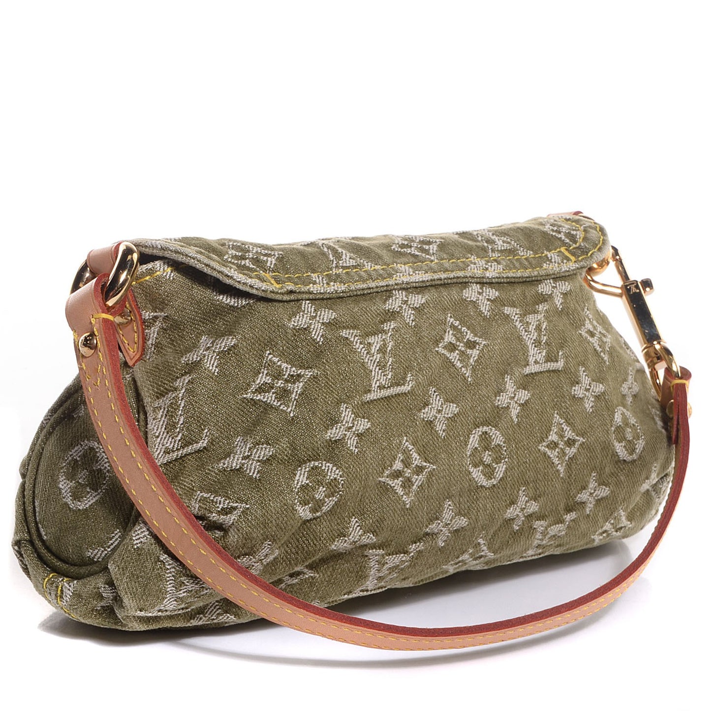 Monogram Denim Mini Pleaty Lichen