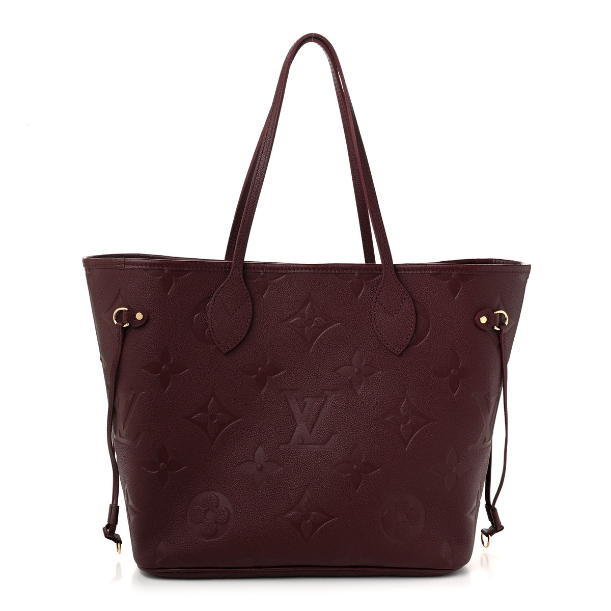 Louis Vuitton Empreinte Monogram Giant Neverfull MM Wine 1 of 10
