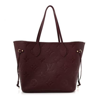 Louis Vuitton Empreinte Monogram Giant Neverfull MM Wine 1 of 10