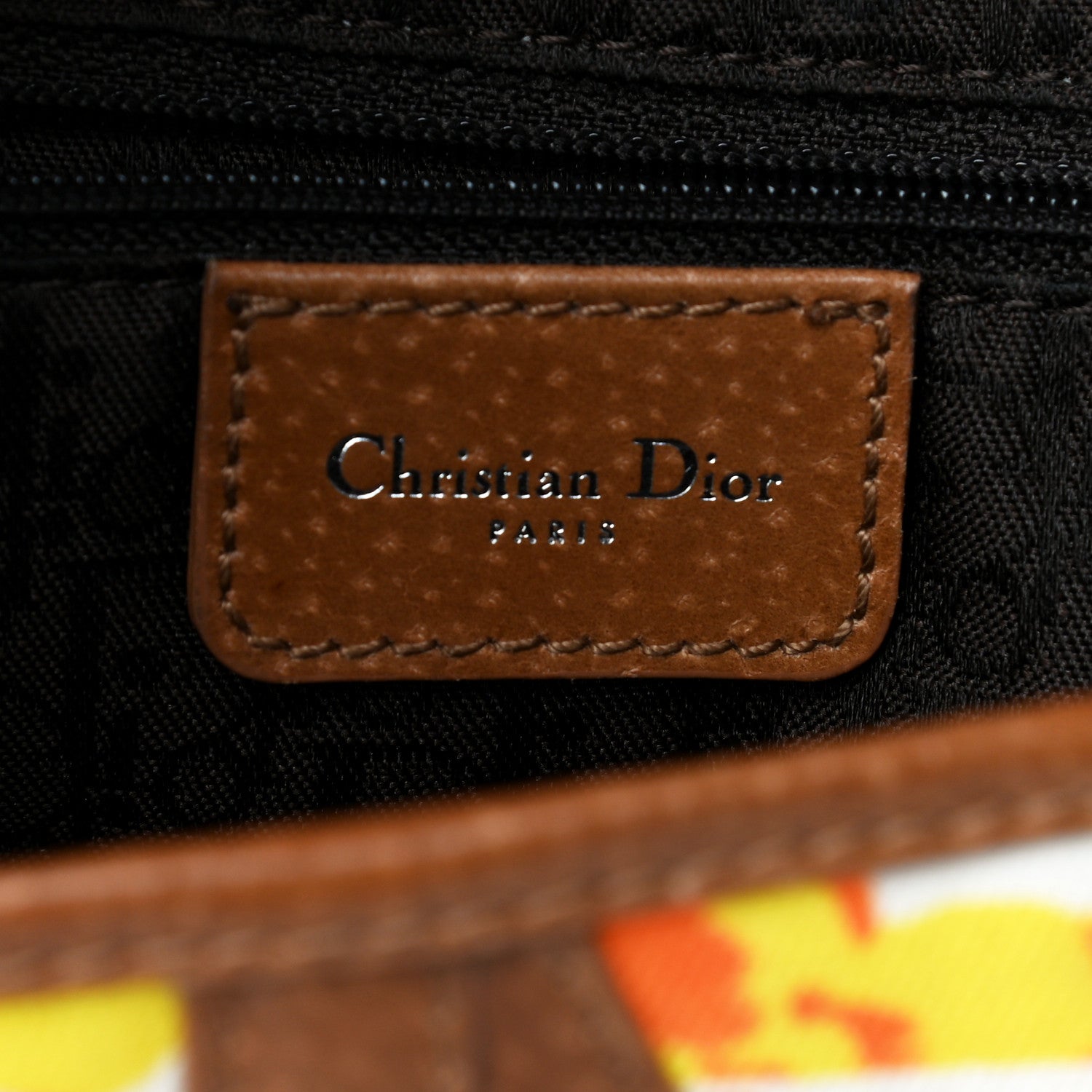 Christian Dior Canvas Floral Saddle Bag 9 of 18