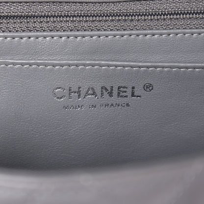 Chanel Lambskin Quilted Jumbo Single Flap Grey 7 of 14