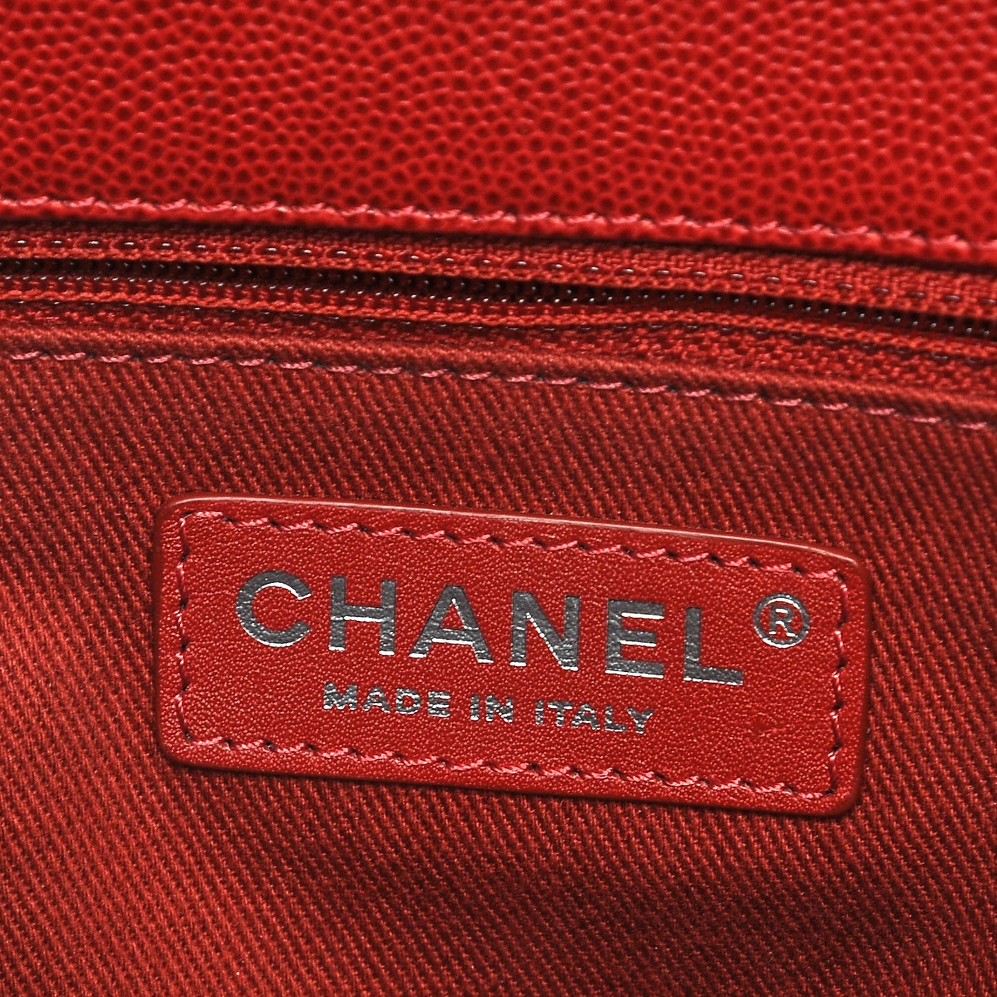 Caviar Quilted Medium Coco Handle Flap Dark Red