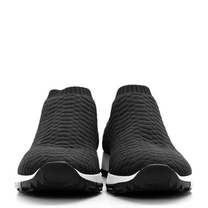 Jimmy Choo Lurex Snake Knit Norway Sneakers 37 Black 2 of 8