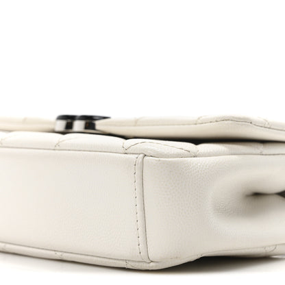 Chanel Caviar Quilted My Everything Small Flap White Black 10 of 10