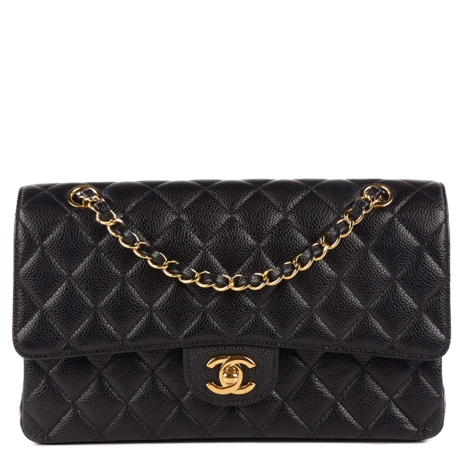 Chanel Caviar Quilted Medium Double Flap Black 1 of 9