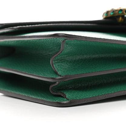 Gucci Pebbled Calfskin Small Dionysus Shoulder Bag Emerald 8 of 9