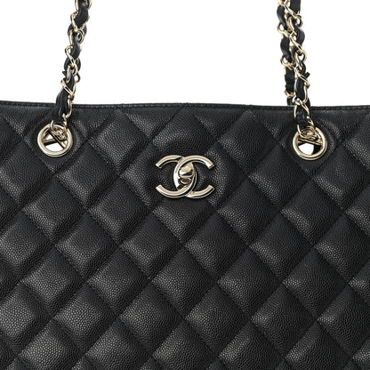 Chanel Caviar Quilted Large Shopping Tote Black 10 of 11