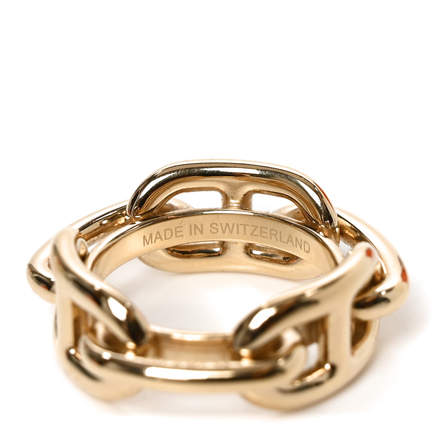 Hermes Permabrass Regate Scarf Ring Gold 4 of 7