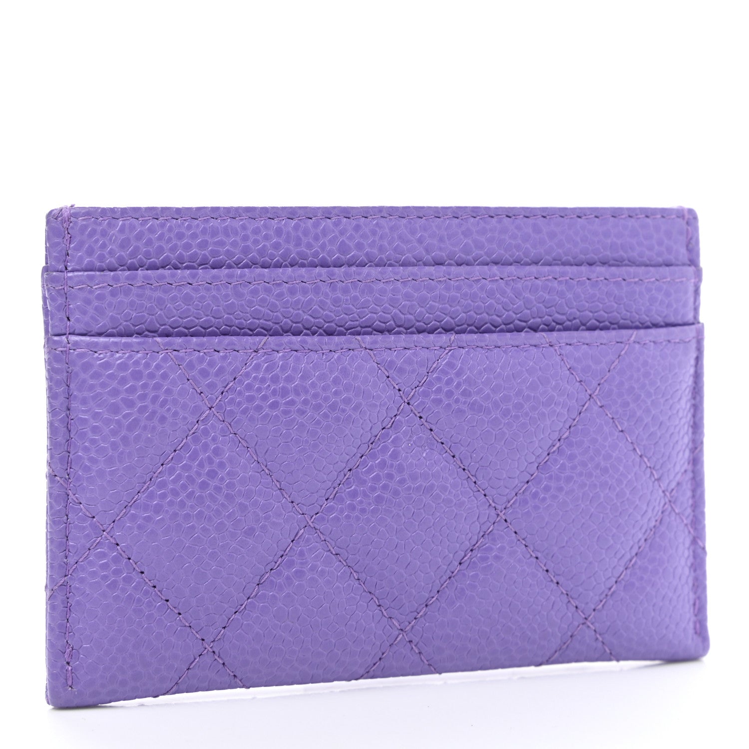 Chanel Caviar Quilted Incognito Card Holder Purple 3 of 9