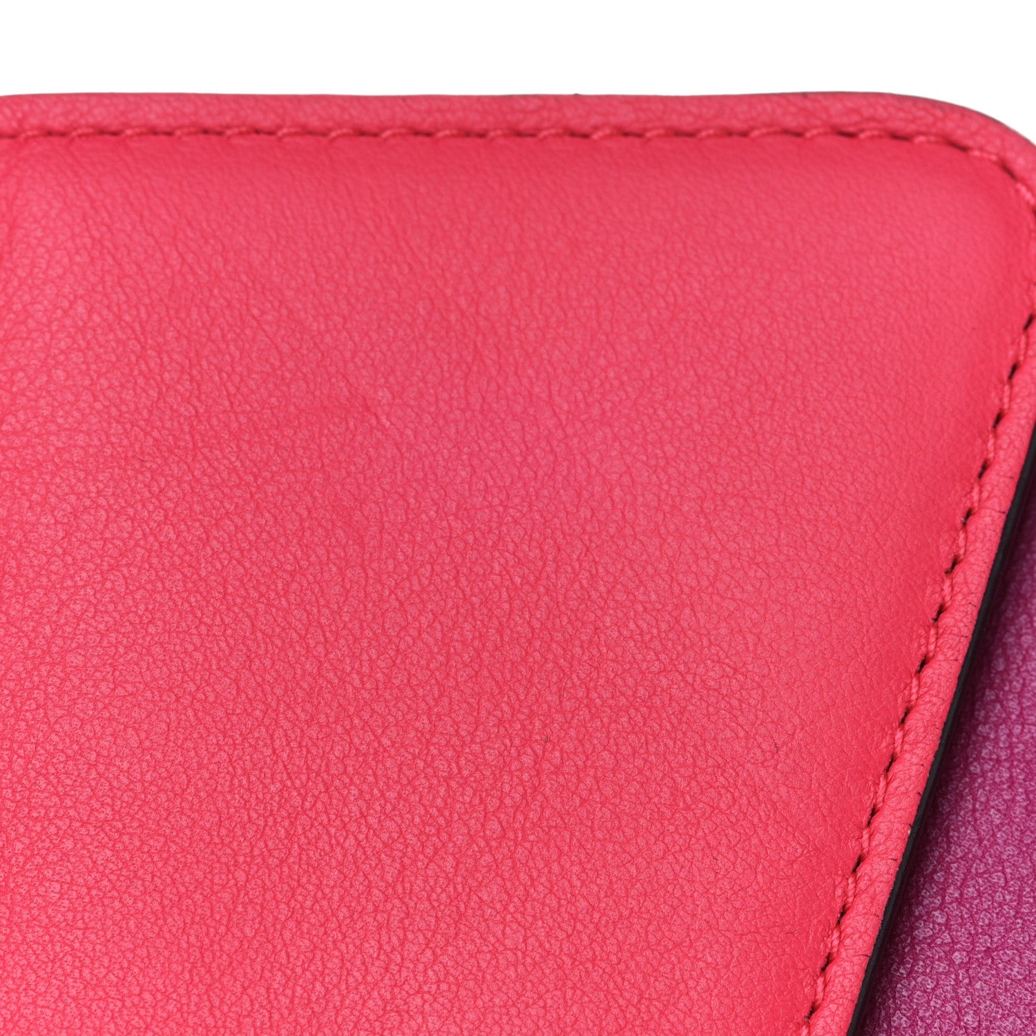 Christian Dior Smooth Calfskin Bi-Color Diorissimo Envelope Wallet Toxic Purple Pink 12 of 12