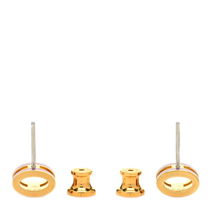Hermes Gold Lacquered Mini Pop H Earrings Anemone 3 of 5