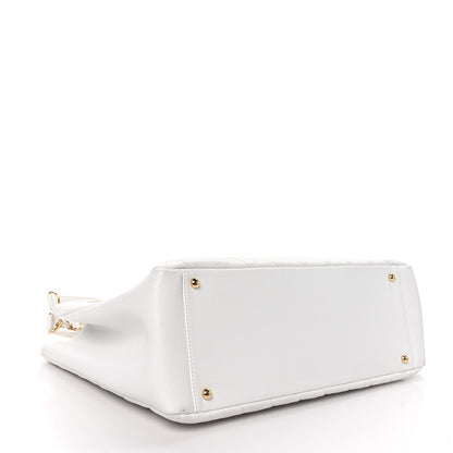 Chanel Caviar Quilted Grand Shopping Tote GST White 4 of 11