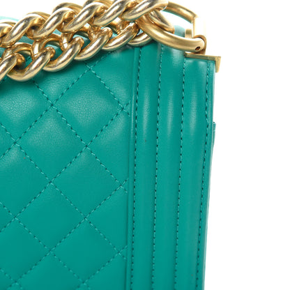 Chanel Calfskin Quilted Medium Boy Flap Turquoise 12 of 12
