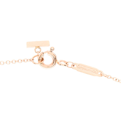 Tiffany 18K Rose Gold Small T Smile Pendant Necklace 4 of 6