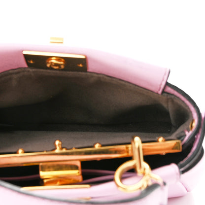Fendi Shiny Nappa Micro Peekaboo Iconic Satchel Lavanda 5 of 11