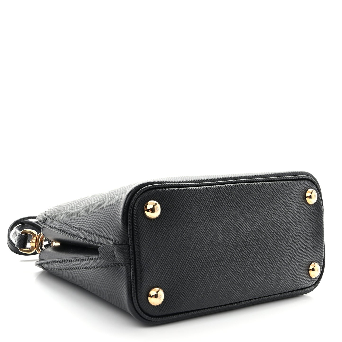 Saffiano Cuir Micro Matinee Tote Black