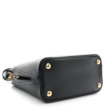 Prada Saffiano Cuir Micro Matinee Tote Black 4 of 9