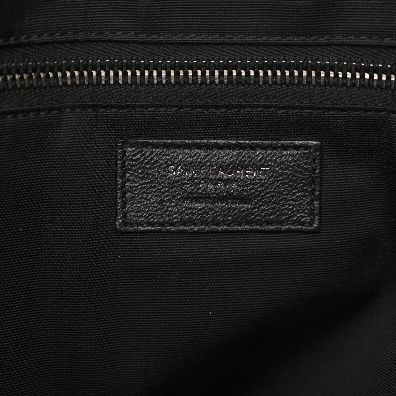 Saint Laurent Grained Lambskin Monogram Oversized Niki Chain Satchel Black 6 of 13