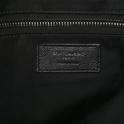 Saint Laurent Grained Lambskin Monogram Oversized Niki Chain Satchel Black 6 of 13