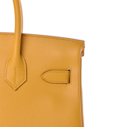 Hermes Epsom Birkin 30 Jaune Ambre 32 of 41